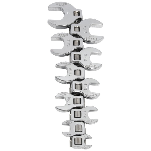 3/8" Drive CrowFoot Wrench Set of 10 pieces